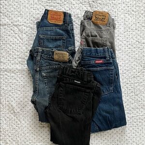 Size 8 Levi's and Wrangler Jeans Collection